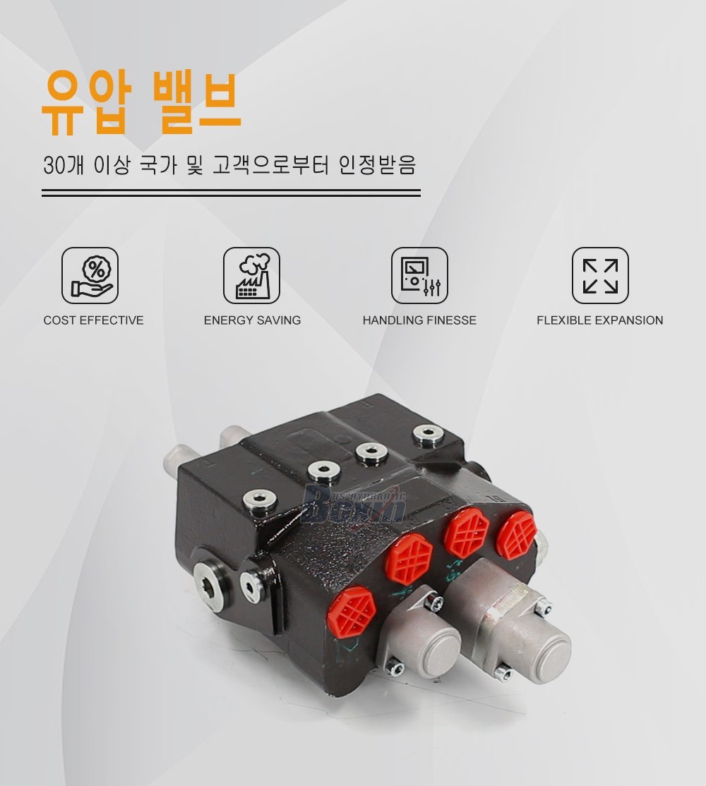 HSDM80-QTWDD-OTDD 케이블 2 스풀 모노블럭 방향 제어 밸브
